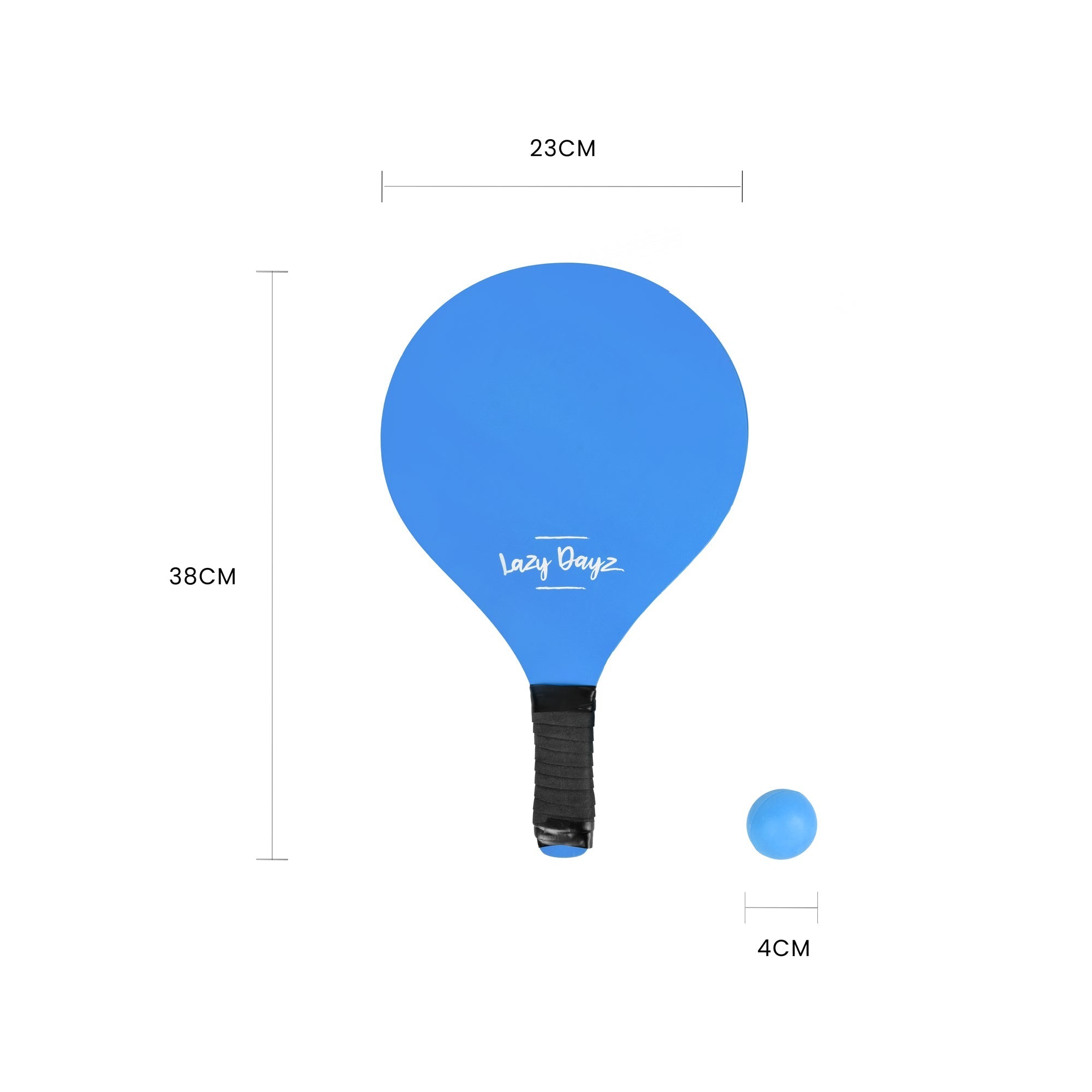 Lazy Dayz Summer Wooden Beach Bats and 2 Balls Blue-Baby & Kids > Baby & Kid&