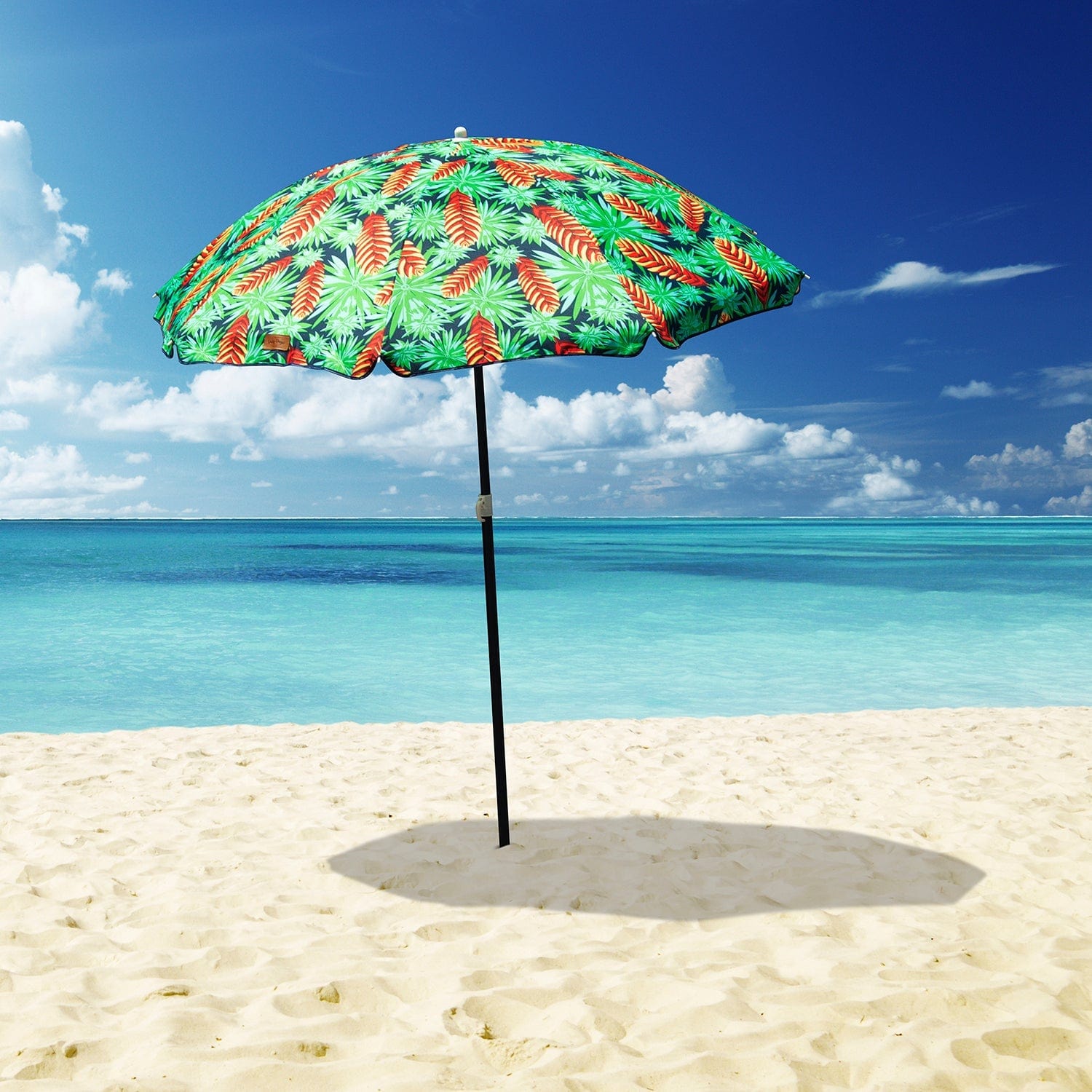 Lazy Dayz Beach Umbrella - Mossman-Outdoor Recreation > Camping > Tents-PEROZ Accessories