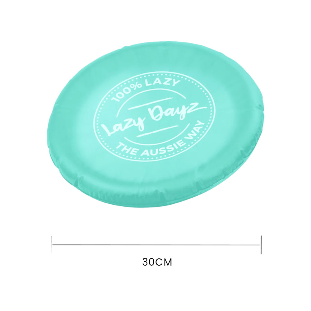 Lazy Dayz Inflatable Frisbee - Teal-Occasions > Party & Birthday Novelties > Party Supplies-PEROZ Accessories