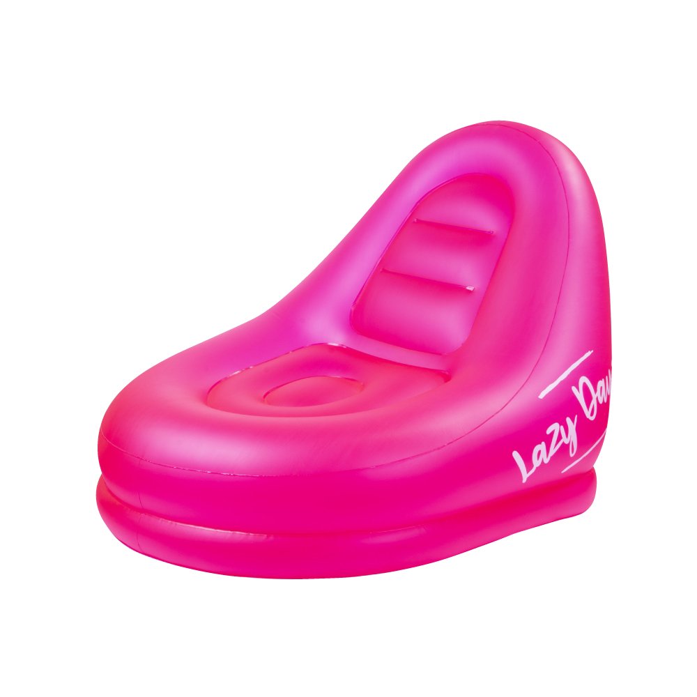 Lazy Dayz Jumbo Inflatable Chair - Pink-Furniture > Office > Office & Desk Chairs-PEROZ Accessories