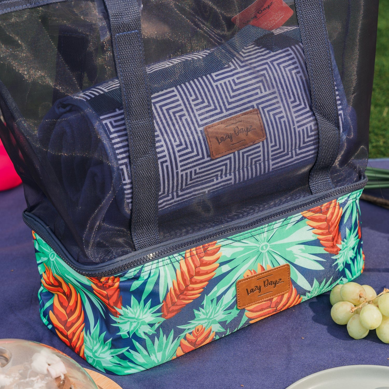 Lazy Dayz Insulated Cooler Tote - Mossman-Furniture > Outdoor > Outdoor Sofas & Lounge Sets-PEROZ Accessories