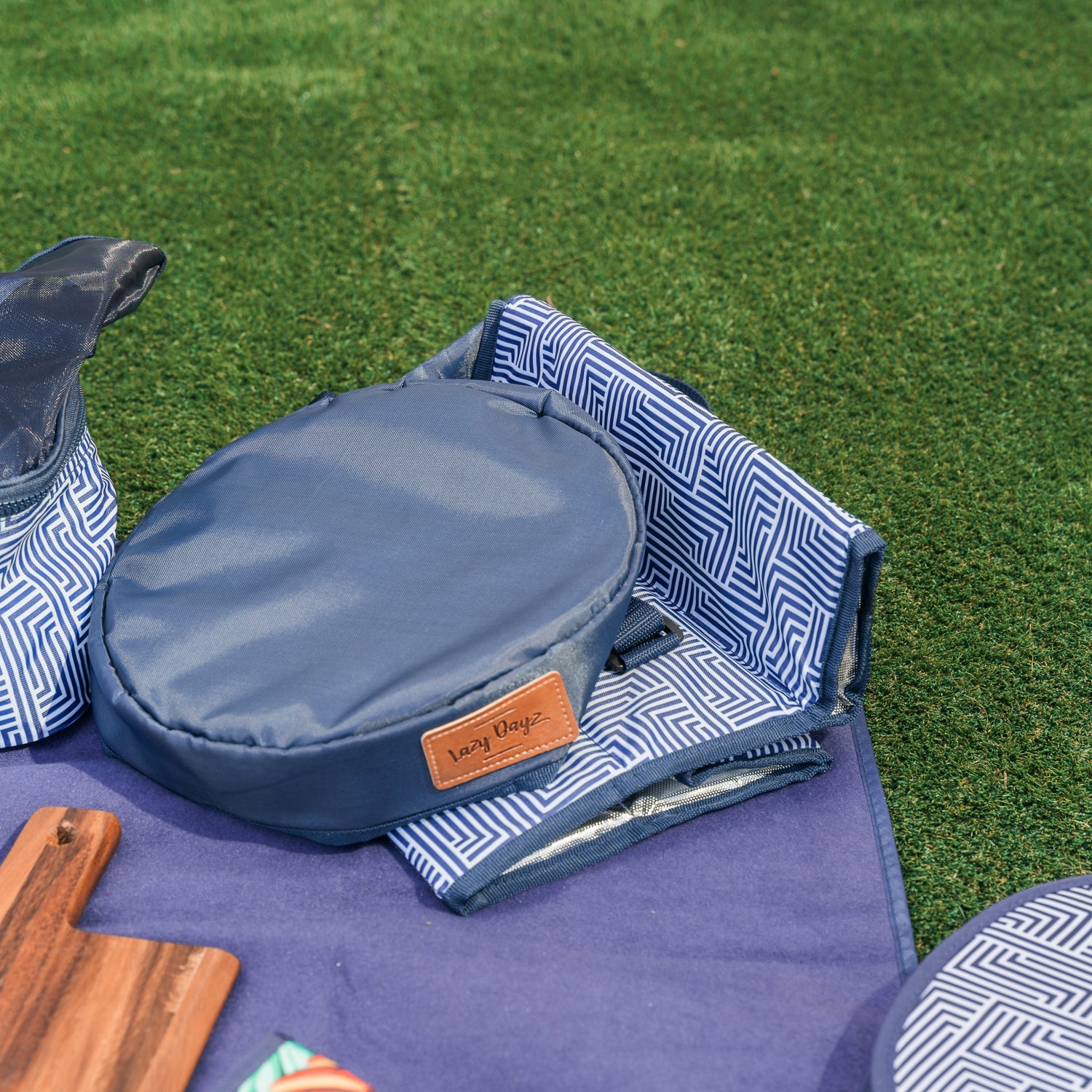 Lazy Dayz Insulated Cooler Stool - Makena-Furniture > Living Room > Ottomans & Footstools-PEROZ Accessories