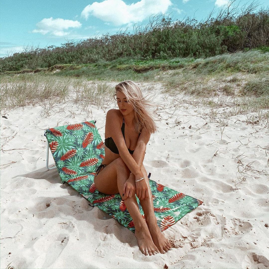 Lazy Dayz Fold Up Beach Lounger - Mossman-Furniture > Bar Stools & Chairs > Arm Chairs & Recliners-PEROZ Accessories