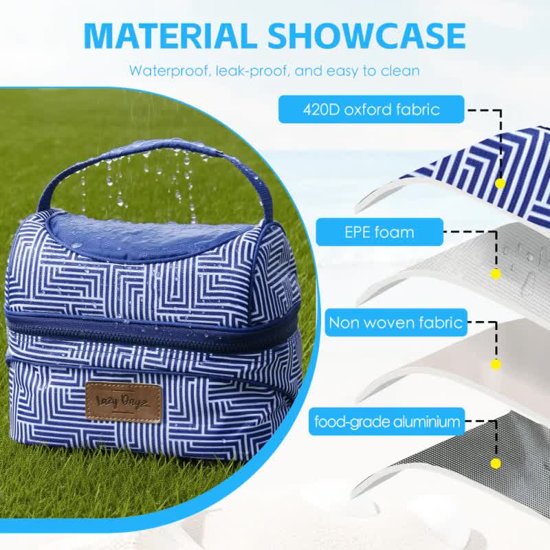 Lazy Dayz Insulated Deluxe Lunch Cooler - Makena-Baby & Kids > Baby & Kids Others > Kid&