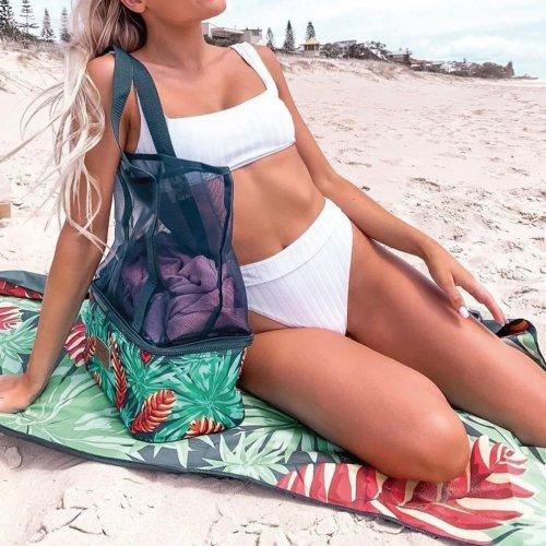 Lazy Dayz Quick Drying Sand Free Beach Towel - Makena-Home & Garden > Pool & Accessories > Beach Towels-PEROZ Accessories