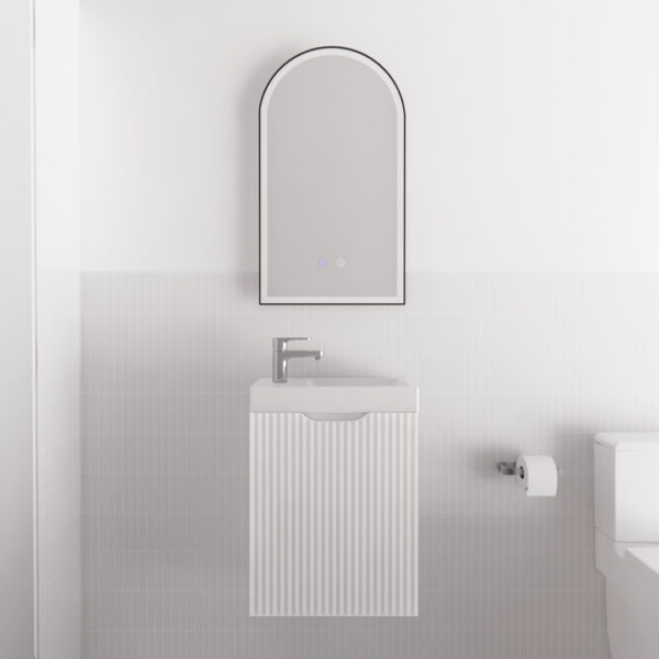 450*250*550mm Vienna Matt White Wall Hung Mini Vanity-Furniture > Bathroom > Vanity Units-PEROZ Accessories