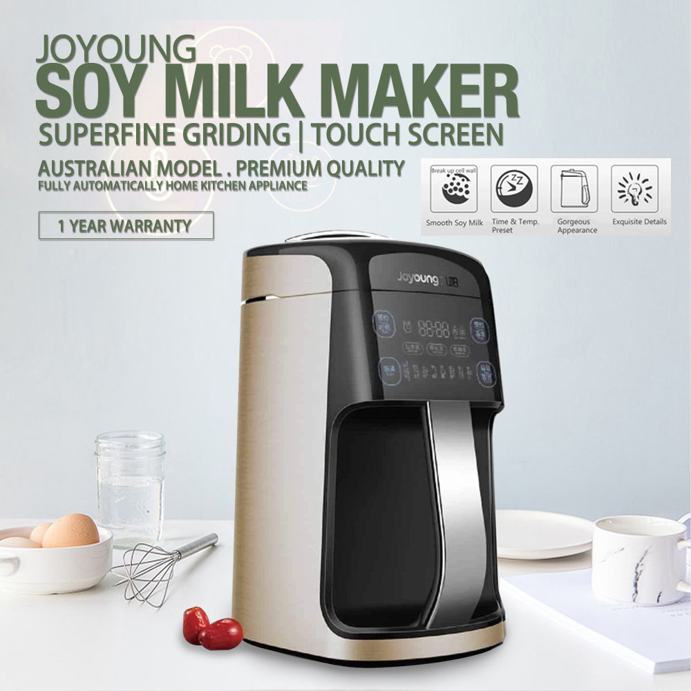Joyoung Soy Milk Maker Machine Superfine Grinding Auto Touch Screen DJ13S- P90-Appliances > Kitchen Appliances > Food Mixers & Blenders-PEROZ Accessories