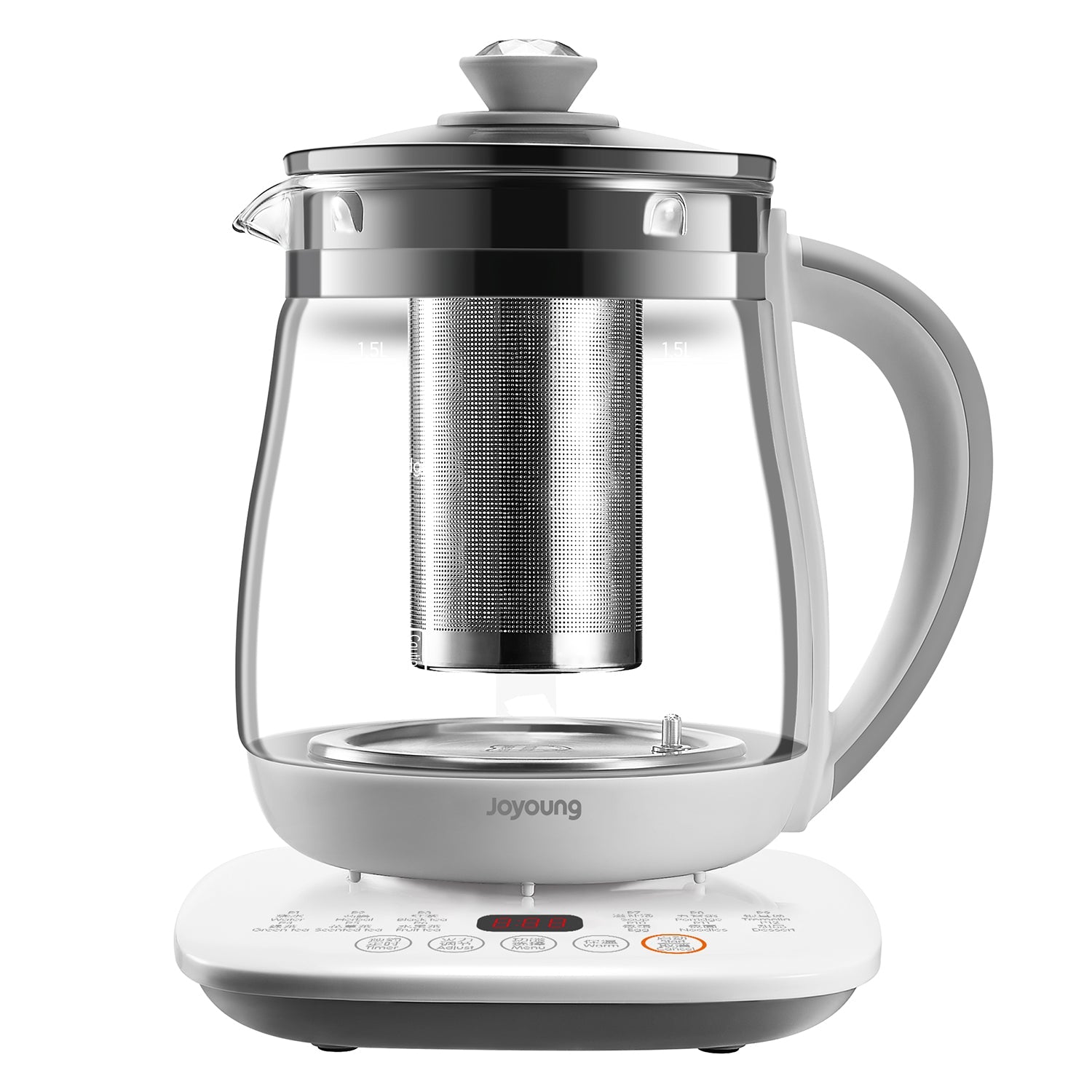 Joyoung Eletric Glass Kettle Water Boiler Multiple Cooking Boiling Bottle 1.5L FA-K1501 AU Model-Appliances > Kitchen Appliances > Kettles-PEROZ Accessories
