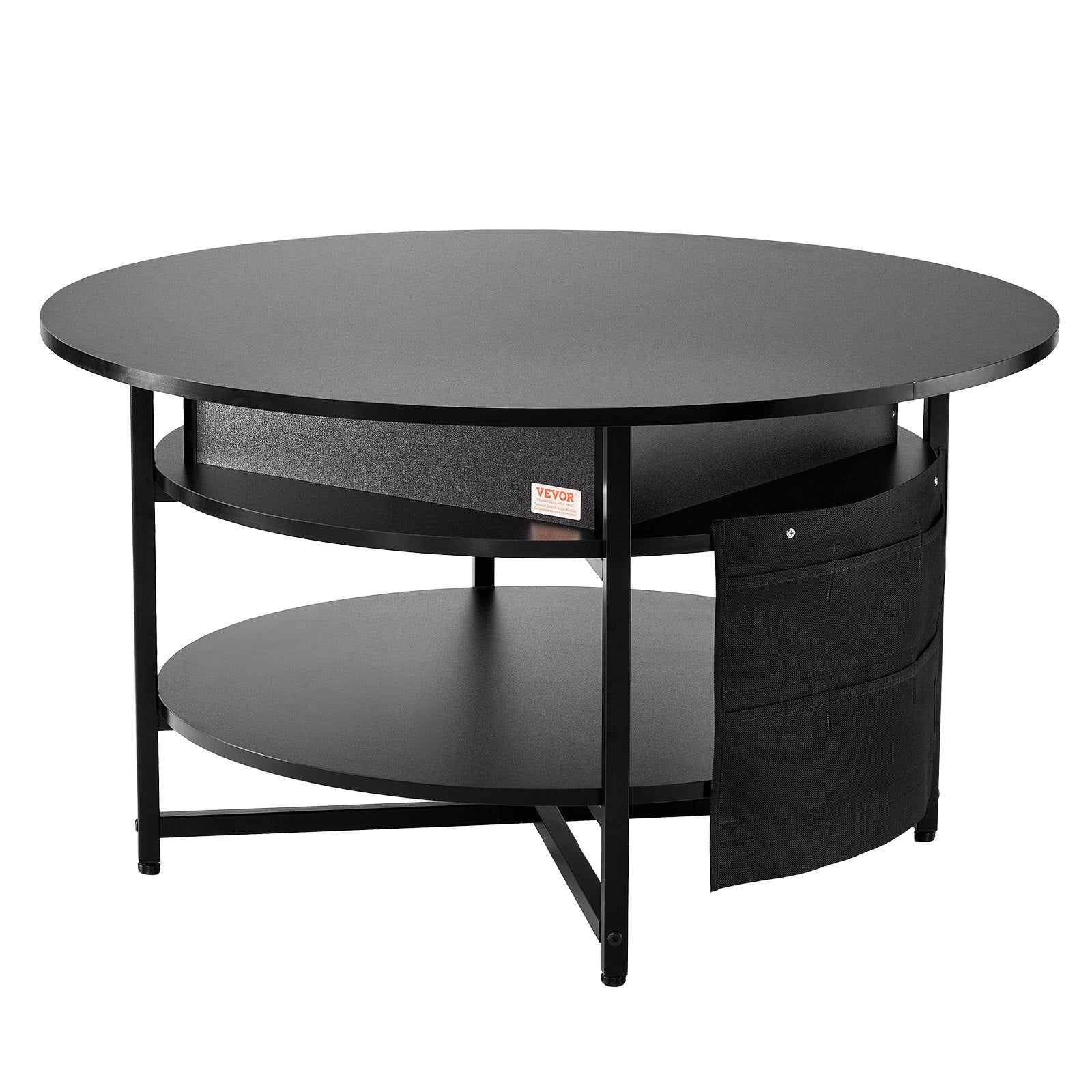 VEVOR Lift Top Coffee Table 35.3" Round Coffee Table for Living Room Black-Furniture > Outdoor > Outdoor Dining Sets-PEROZ Accessories