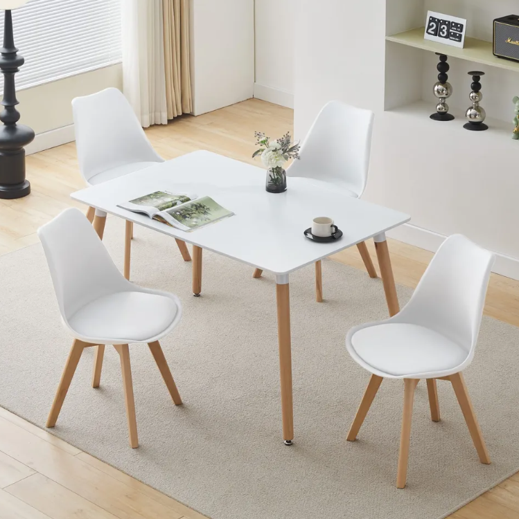 Dining Table White-Furniture > Dining > Dining Tables-PEROZ Accessories