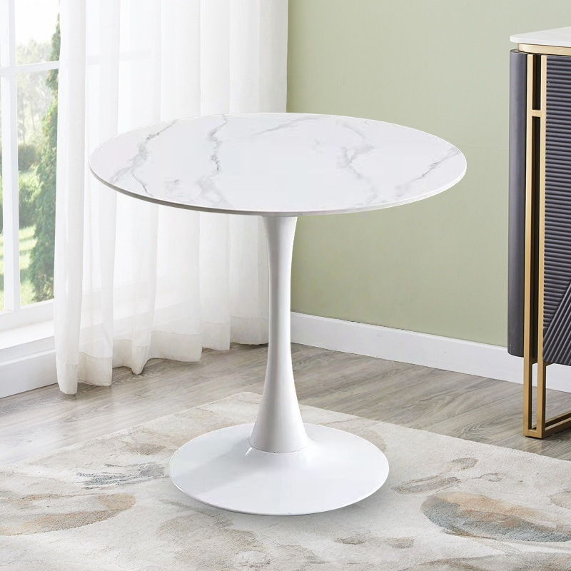 Celeste White Round Cafe Table-Furniture > Dining > Dining Tables-PEROZ Accessories
