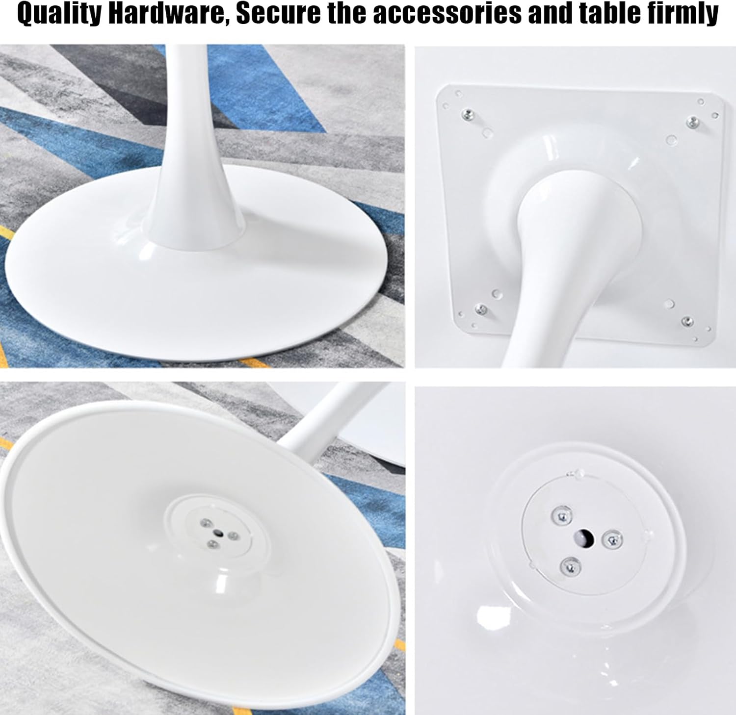 Celeste White Round Cafe Table-Furniture > Dining > Dining Tables-PEROZ Accessories