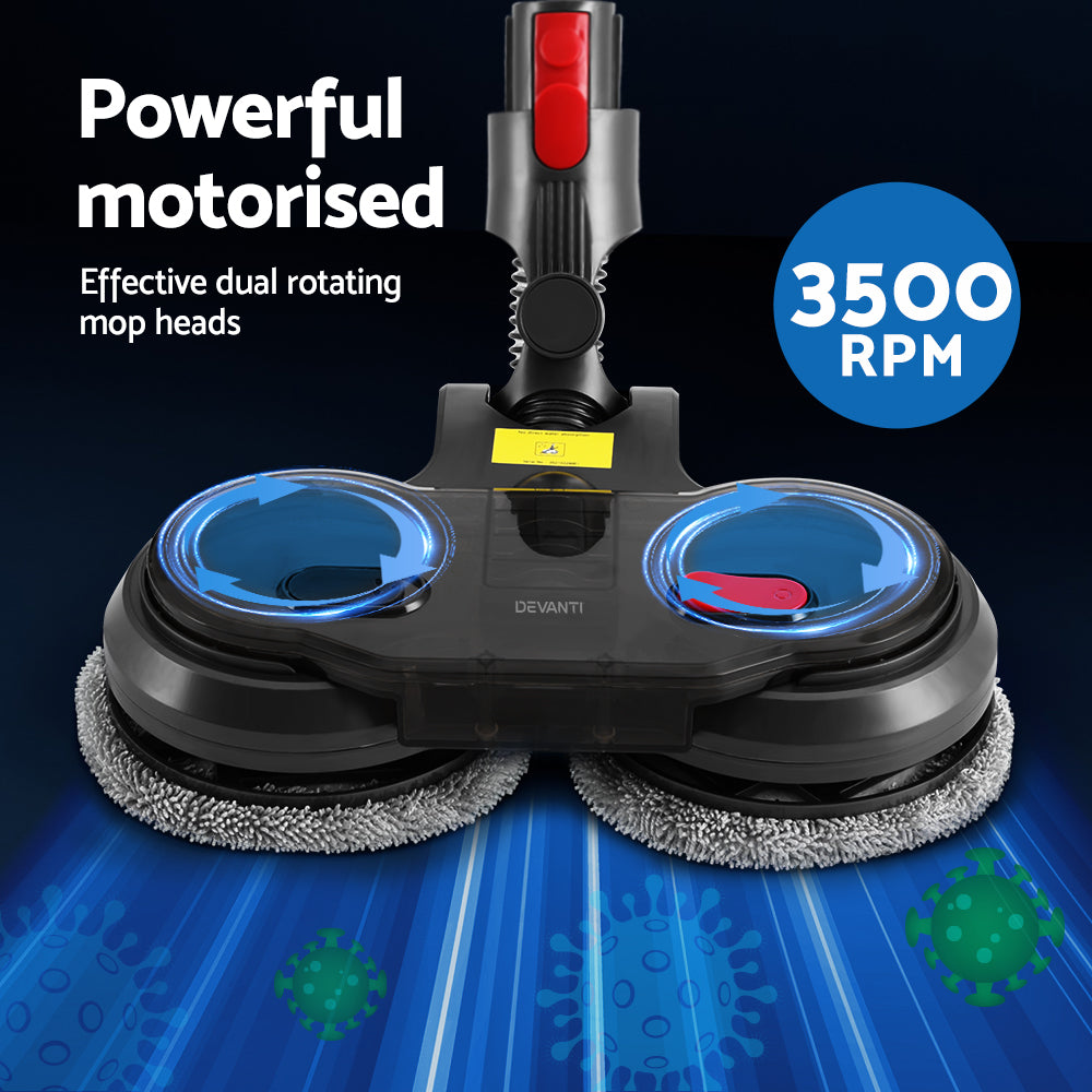 Devanti Electric Mop Head for Dyson V7 8 10 11 15-Appliances > Vacuum Cleaners-PEROZ Accessories