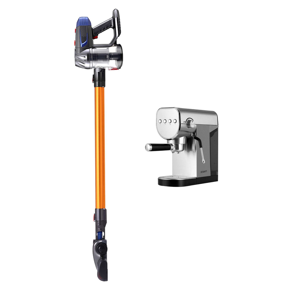 Devanti K7 Cordless Stick Vacuum Cleaner plus Coffee Maker Machine Espresso-Appliances > Vacuum Cleaners > Stick Vacuums-PEROZ Accessories