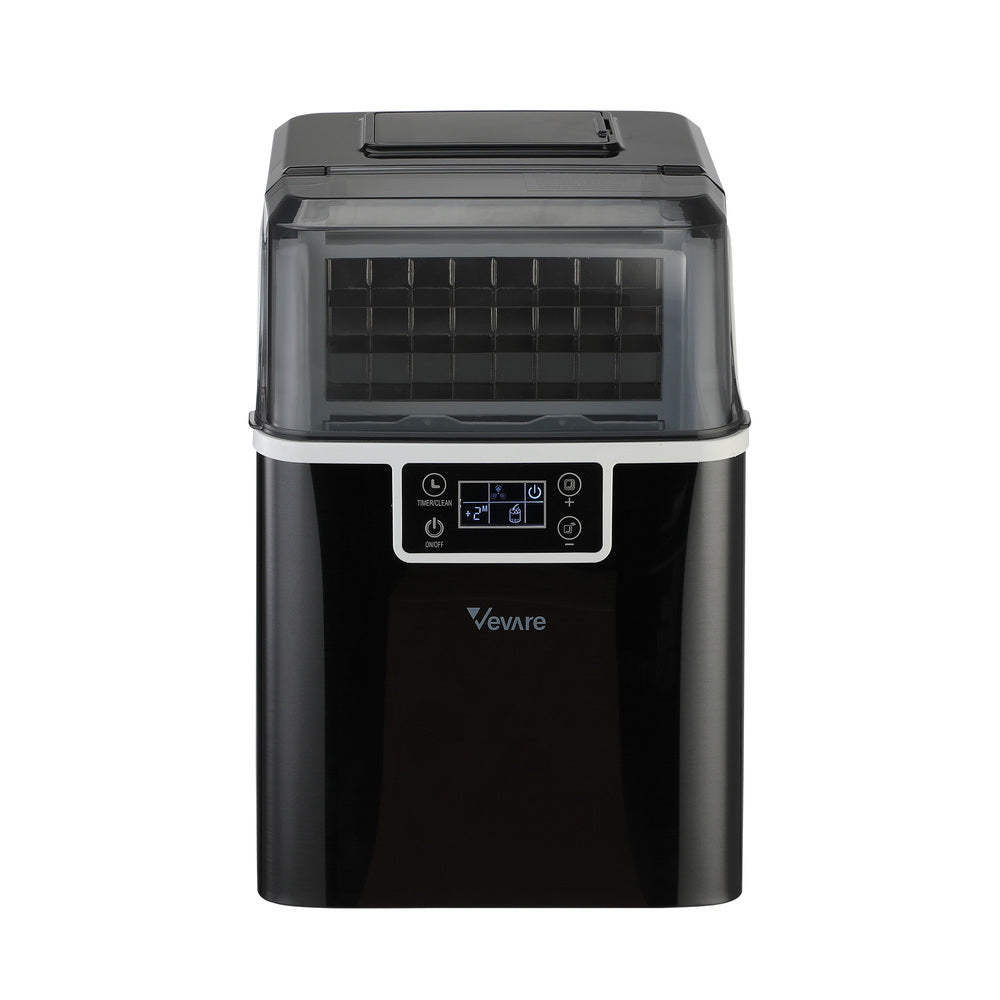 Vevare 3.2L Portable Ice Maker with Ice Cube Scoop Stainless-Ice Maker-PEROZ Accessories