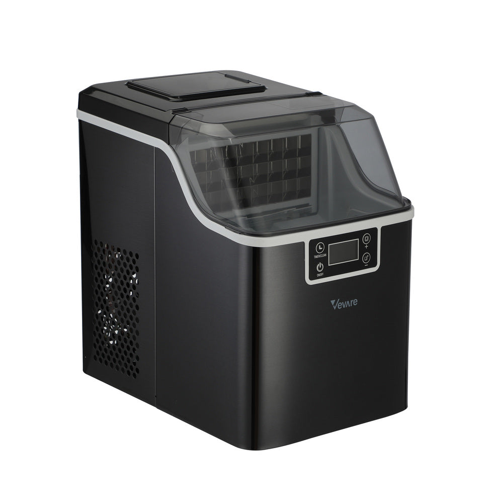 Vevare 3.2L Portable Ice Maker with Ice Cube Scoop Stainless-Ice Maker-PEROZ Accessories