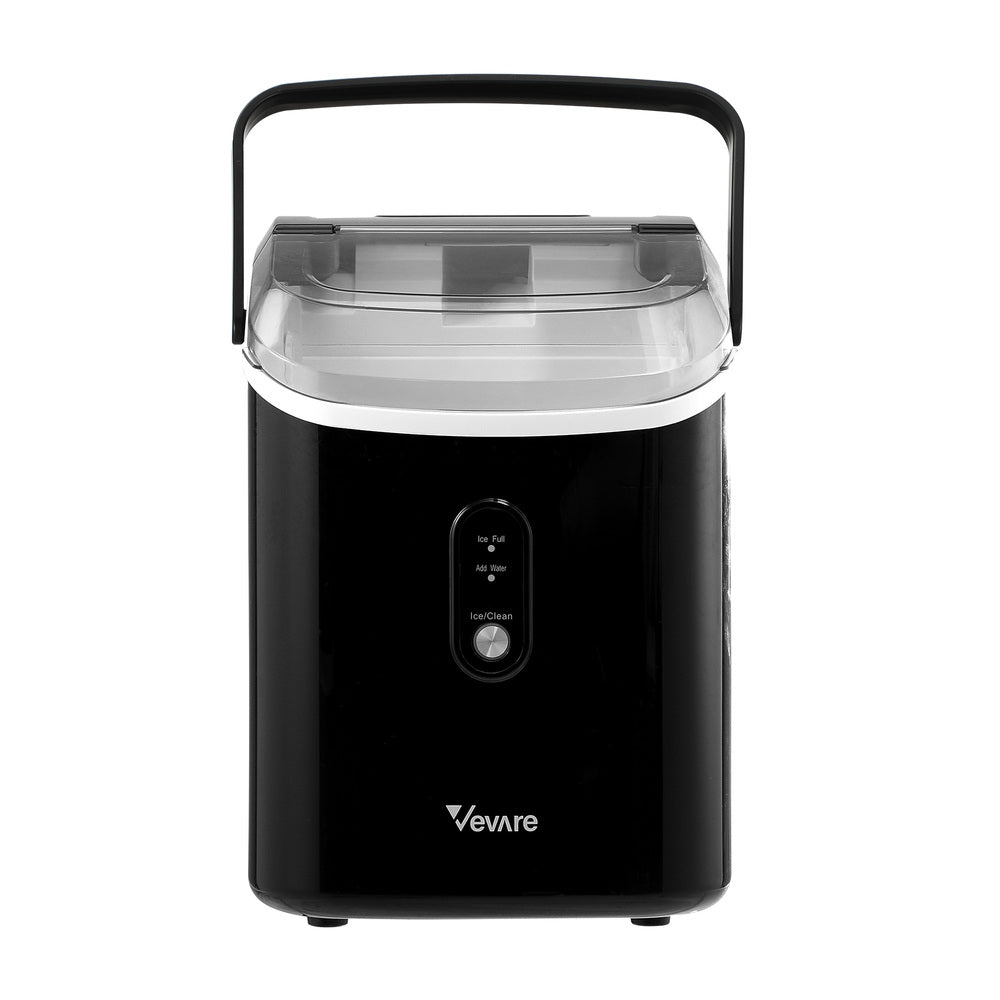 Vevare Nugget Portable Ice Maker with Ice Cube Scoop 15kg Black-Ice Maker-PEROZ Accessories