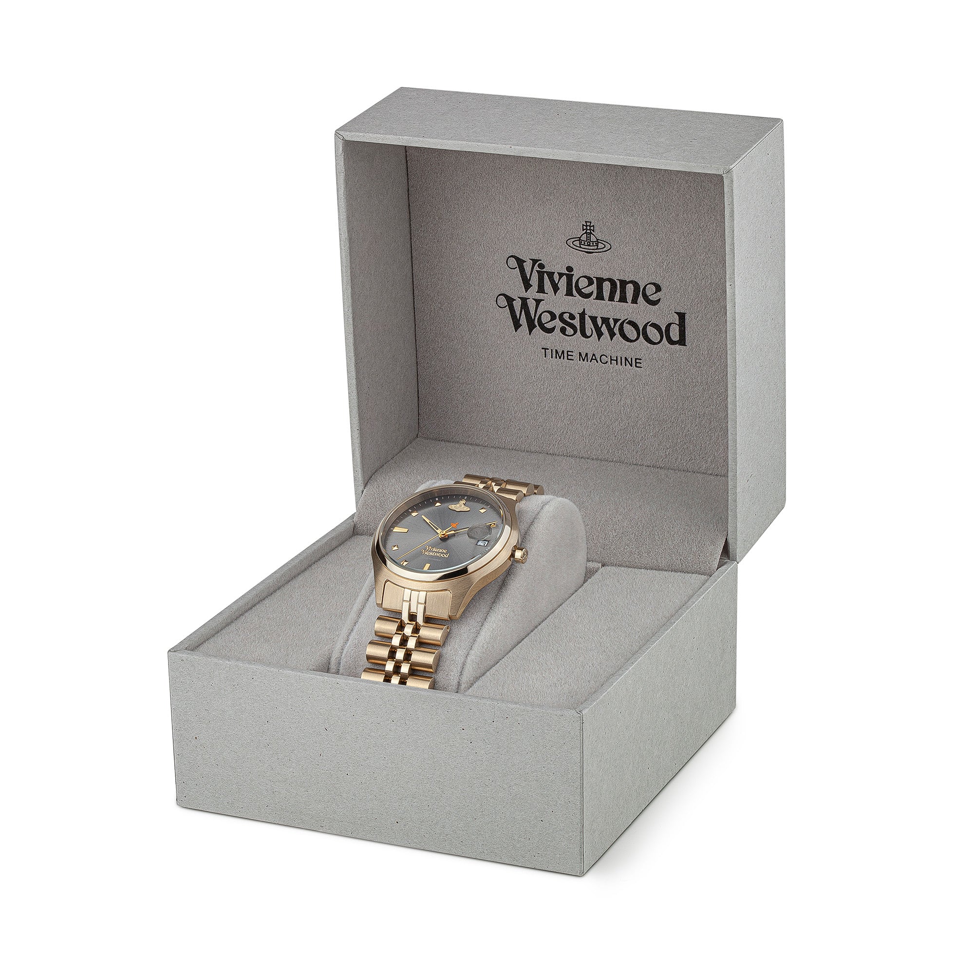 Vivienne Westwood Camberwell Watch Grey Gold-PEROZ Accessories