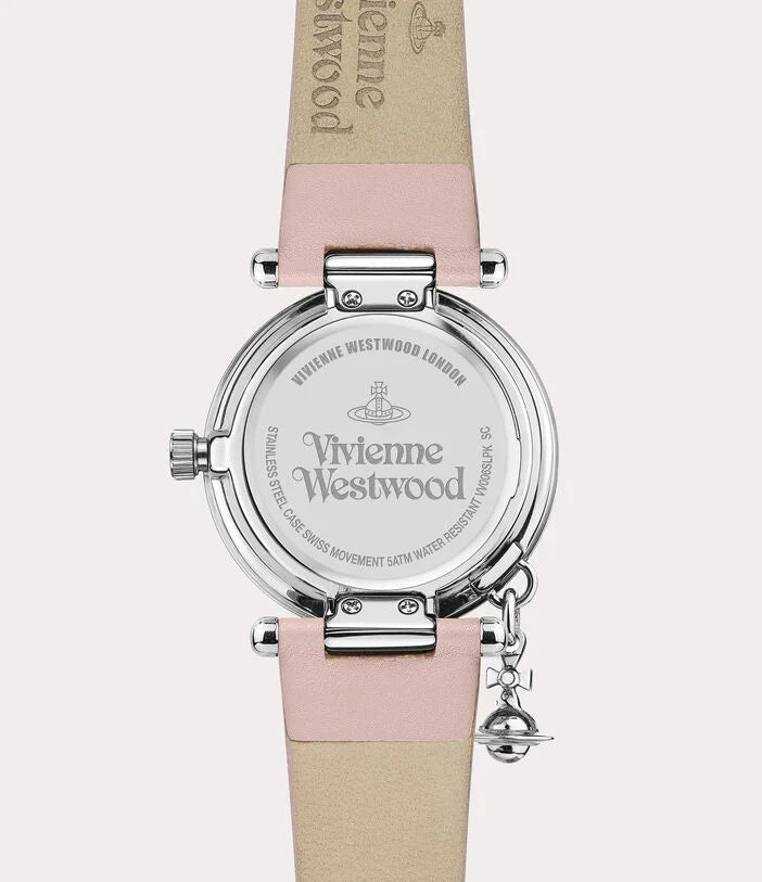 Vivienne Westwood Orb Pastelle Watch Pale Pink Silver-PEROZ Accessories