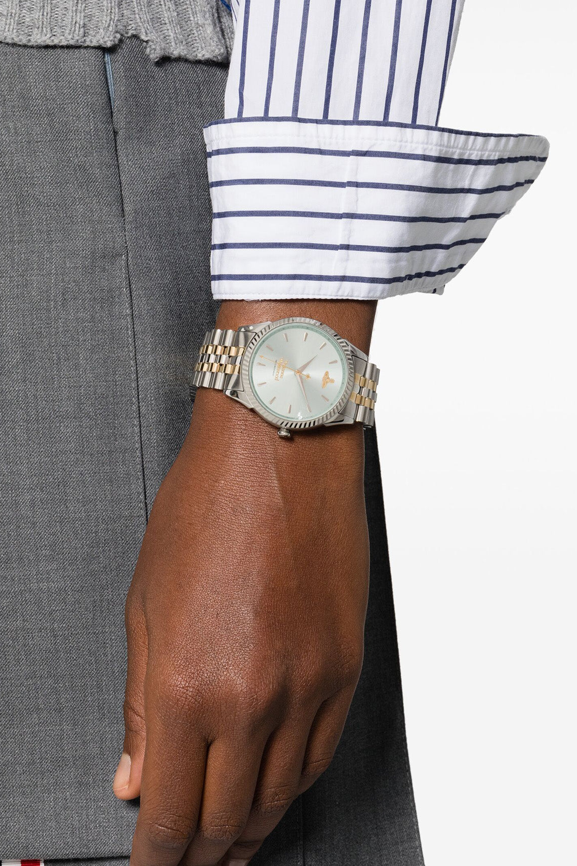 Vivienne Westwood Seymore Green Dial Two Tone Strap Watch-PEROZ Accessories