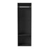 Oikiture Open Wardrobe Shelf Unit 2 Shelves Hanging Rail Black-Wardrobe-PEROZ Accessories