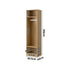 Oikiture Open Wardrobe 3 Drawers Hanging Rail Natural-Wardrobe-PEROZ Accessories