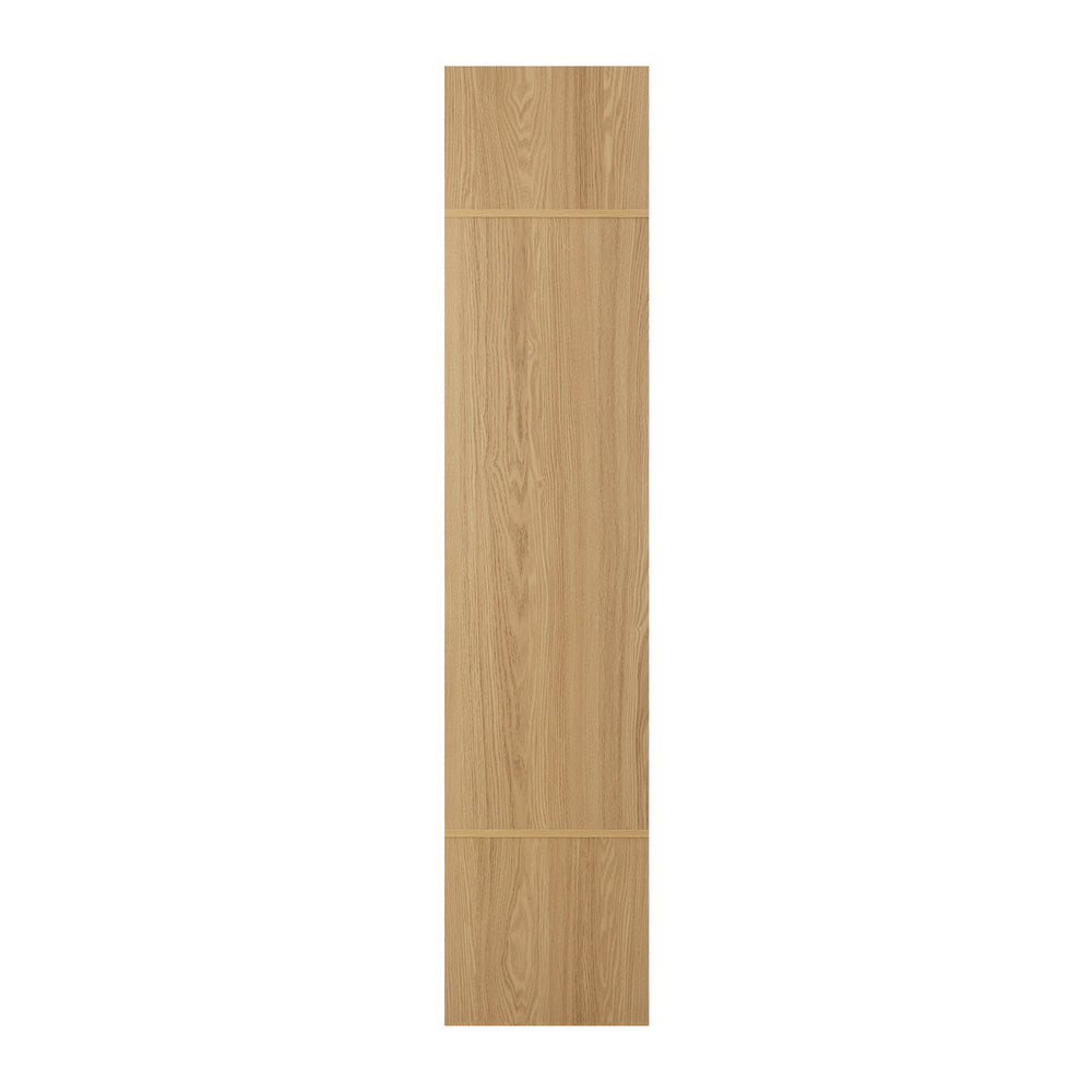 Oikiture Open Wardrobe 3 Drawers Hanging Rail Natural-Wardrobe-PEROZ Accessories