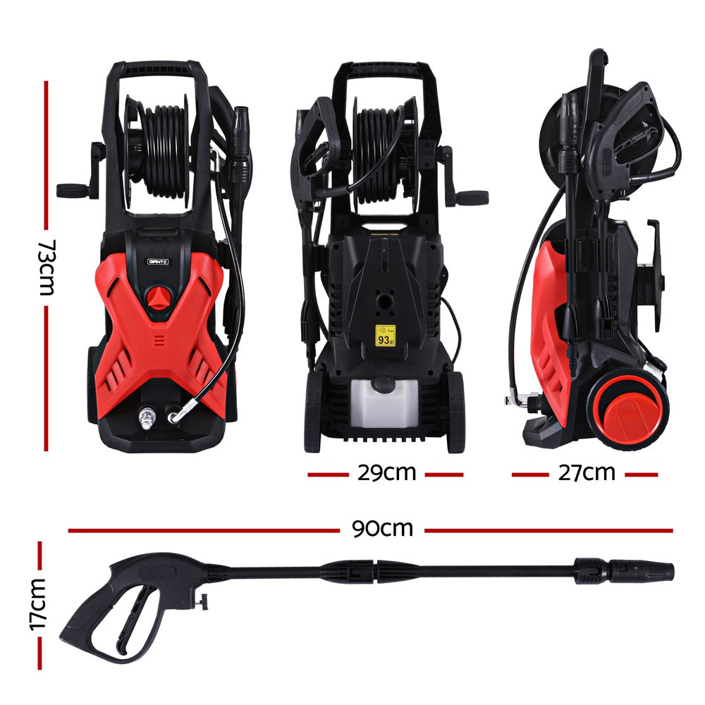 Giantz 2400PSI High Pressure Washer Electric Water Cleaner Pump 10M Jet Hose Gurney-Tools > Power Tools > Outdoor Power Equipment-PEROZ Accessories