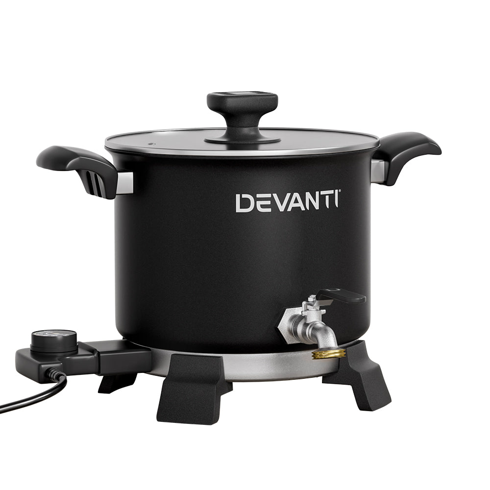 Devanti 5L Wax Melter Candle Making 1200W Melting Pot Furnace Quick Pour Spout Soy Soap-Home & Garden > Decor > Candle Accessories-PEROZ Accessories