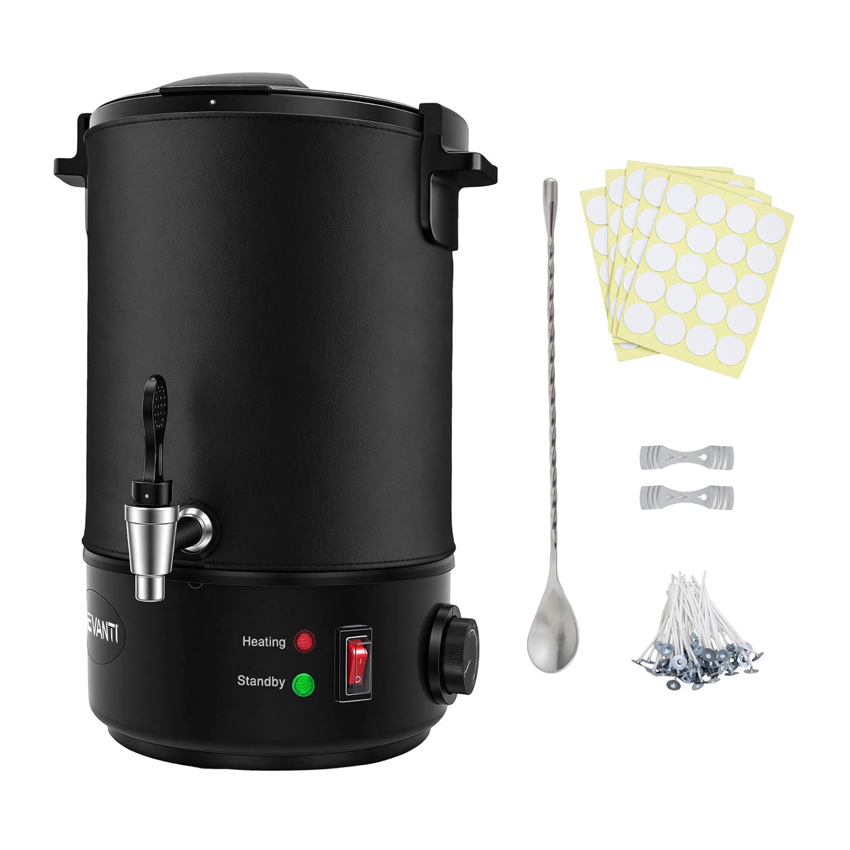Devanti 6L Wax Melter Candle Making 1520W Melting Pot Furnace Quick Pour Spout Soy Soap-Home & Garden > Decor > Candle Accessories-PEROZ Accessories