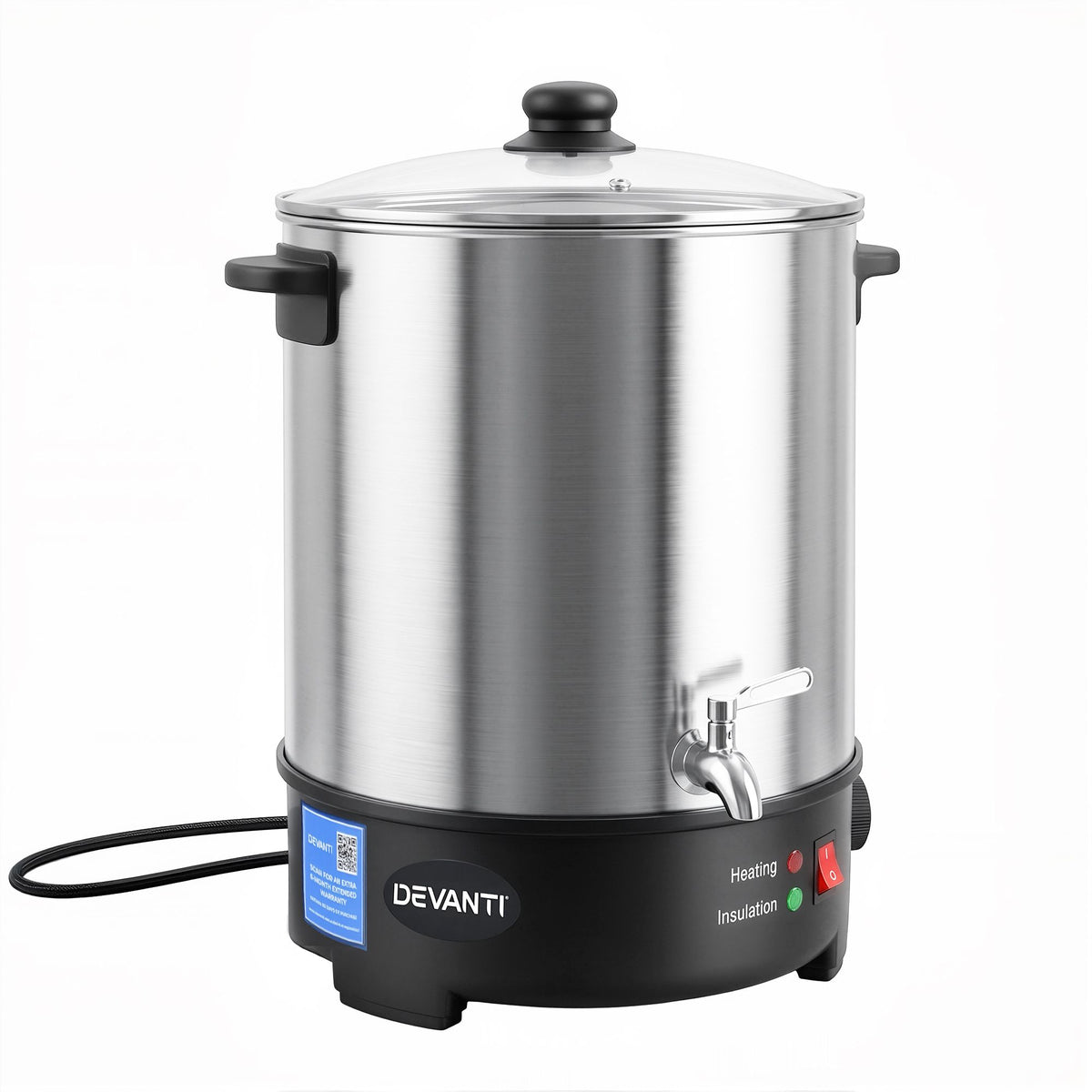 Devanti 16L Wax Melter Candle Making 1500W Melting Pot Furnace Quick Pour Spout Soy Soap-Home & Garden > Decor > Candle Accessories-PEROZ Accessories