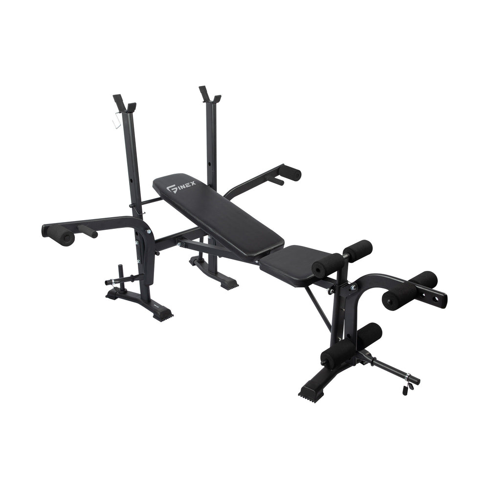 Finex Bench Press Weight Bench 8in1 Multi-Station Fitness Home Gym Equipment-Weight Bench-PEROZ Accessories