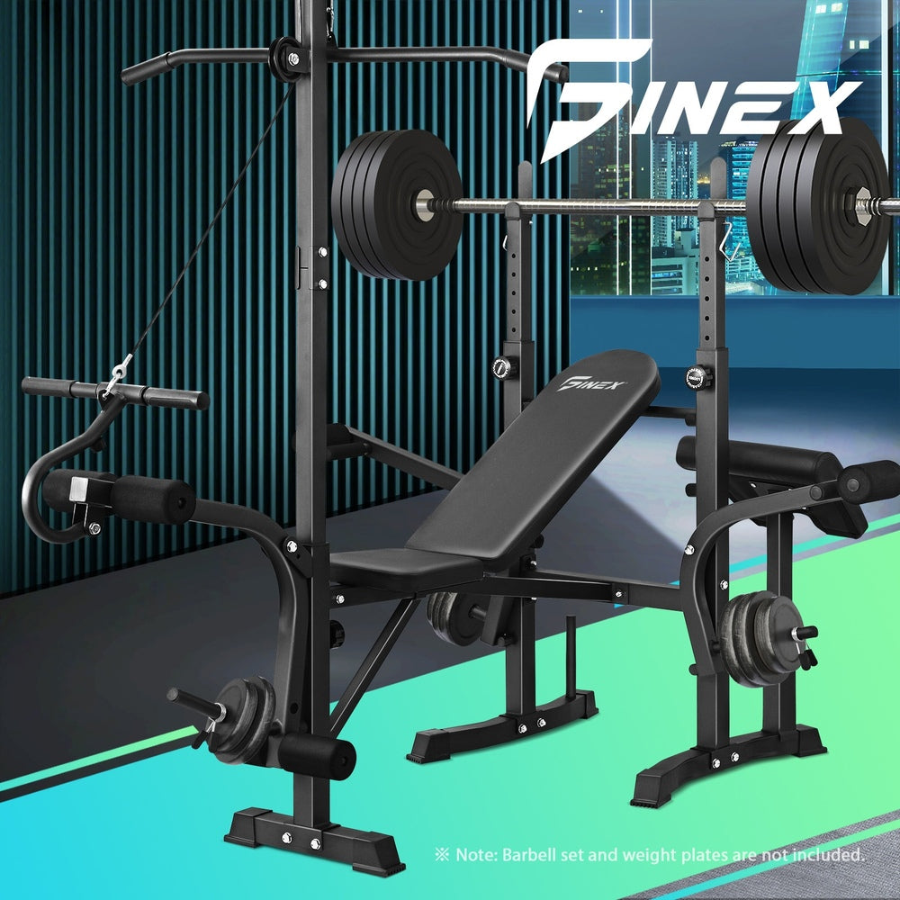 Finex Weight Bench with 330kg Weight Capacity Multi-Station Home Fitness Gym Equipment-Weight Bench-PEROZ Accessories
