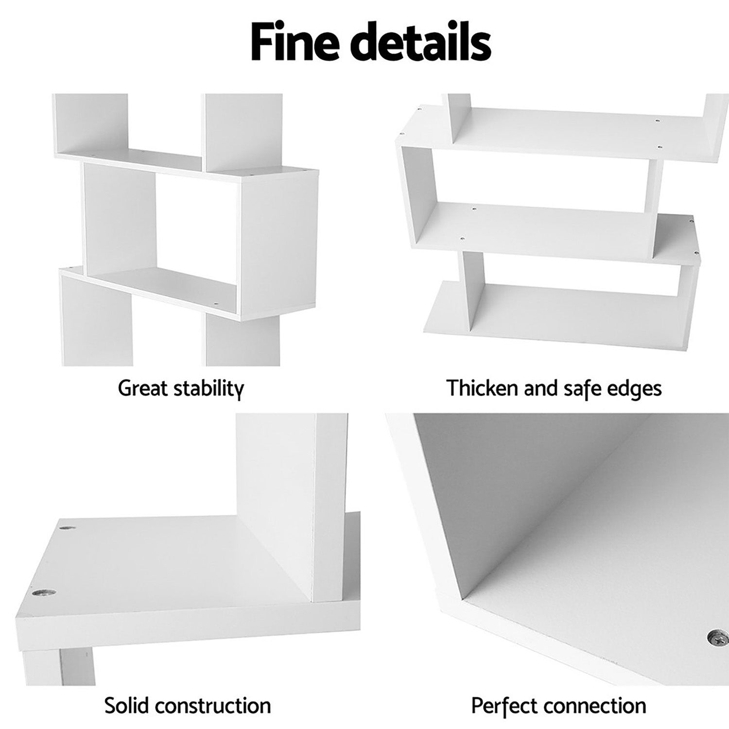 Artiss Bed Frame King Single and Bookshelf-Furniture > Bedroom > Beds & Bed Frames-PEROZ Accessories