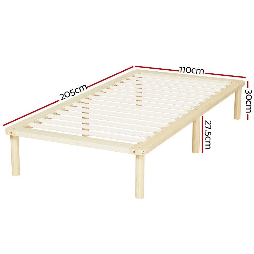 Artiss Bed Frame King Single Size Wooden Base Mattress Platform Timber Pine AMBA-Furniture > Bedroom-PEROZ Accessories