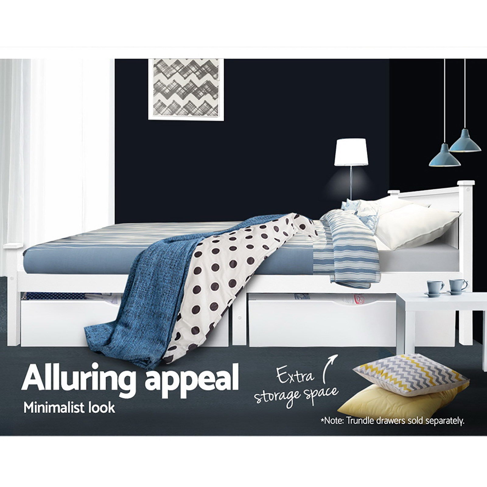 Artiss Queen Size Wooden Bed Frame Kids Adults Timber-Bed Frames-PEROZ Accessories