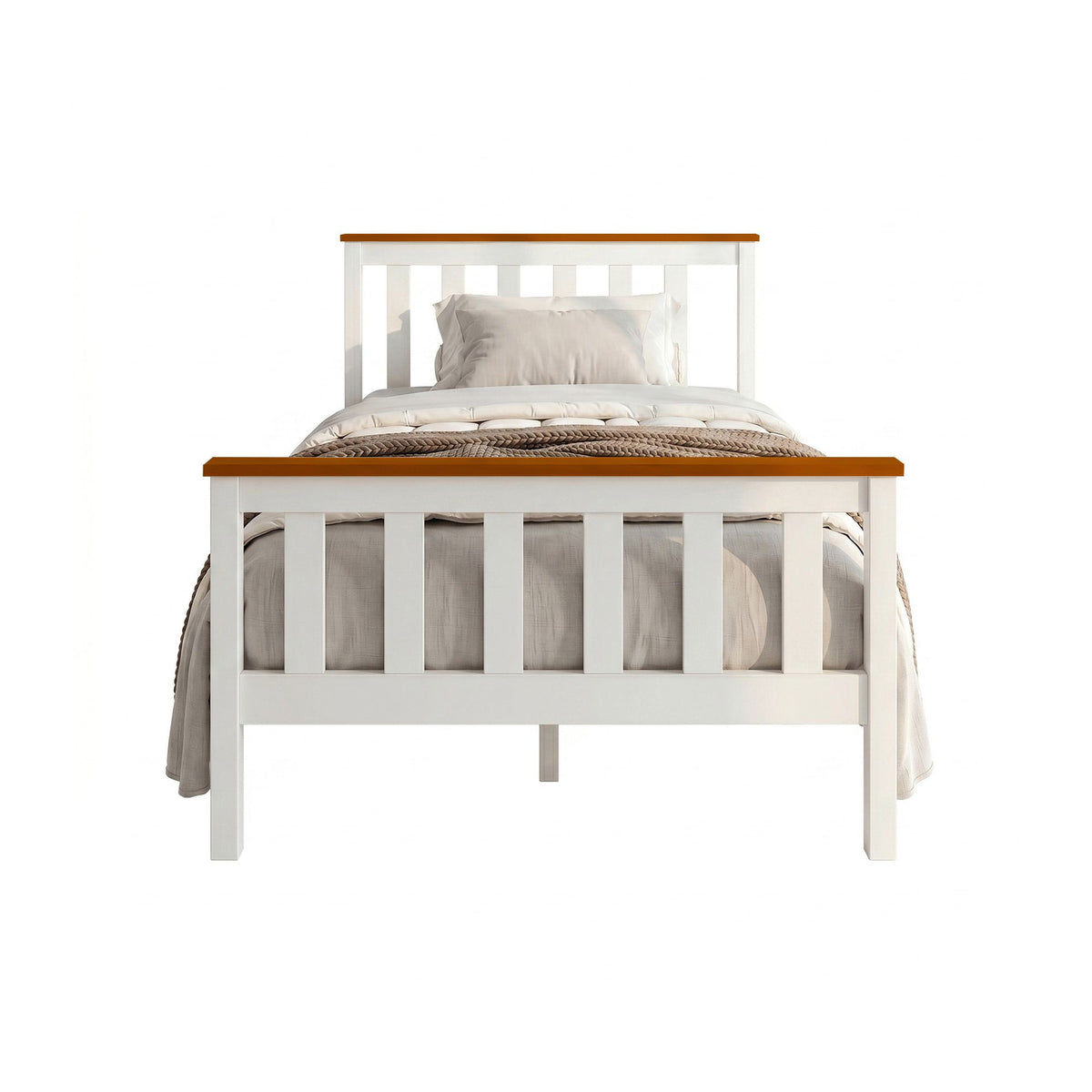 Artiss Single Wooden Bed Frame Bedroom Furniture Kids-Bed Frames-PEROZ Accessories