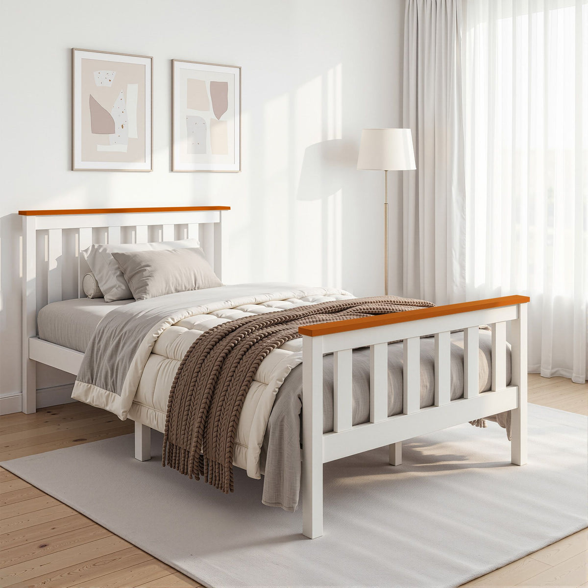 Artiss Single Wooden Bed Frame Bedroom Furniture Kids-Bed Frames-PEROZ Accessories