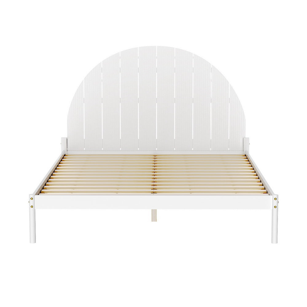 Artiss Bed Frame Queen Size Wooden White DALY-Furniture > Bedroom-PEROZ Accessories