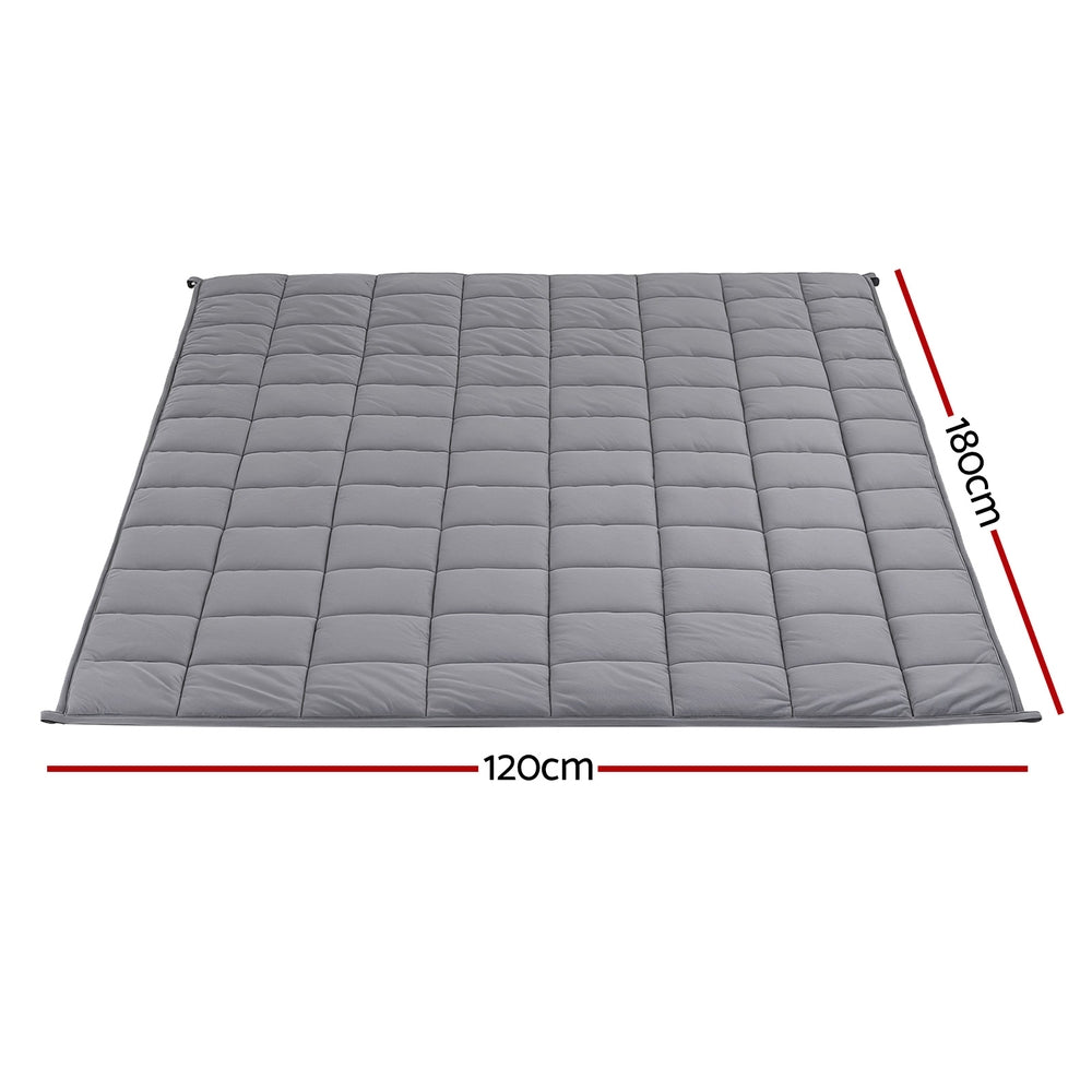 Giselle 5.5KG Weighted Blanket Adults Kid Anti Anxiety Gravity Blankets Sherpa Fleece-Home & Garden > Bedding > Blankets & Throws-PEROZ Accessories