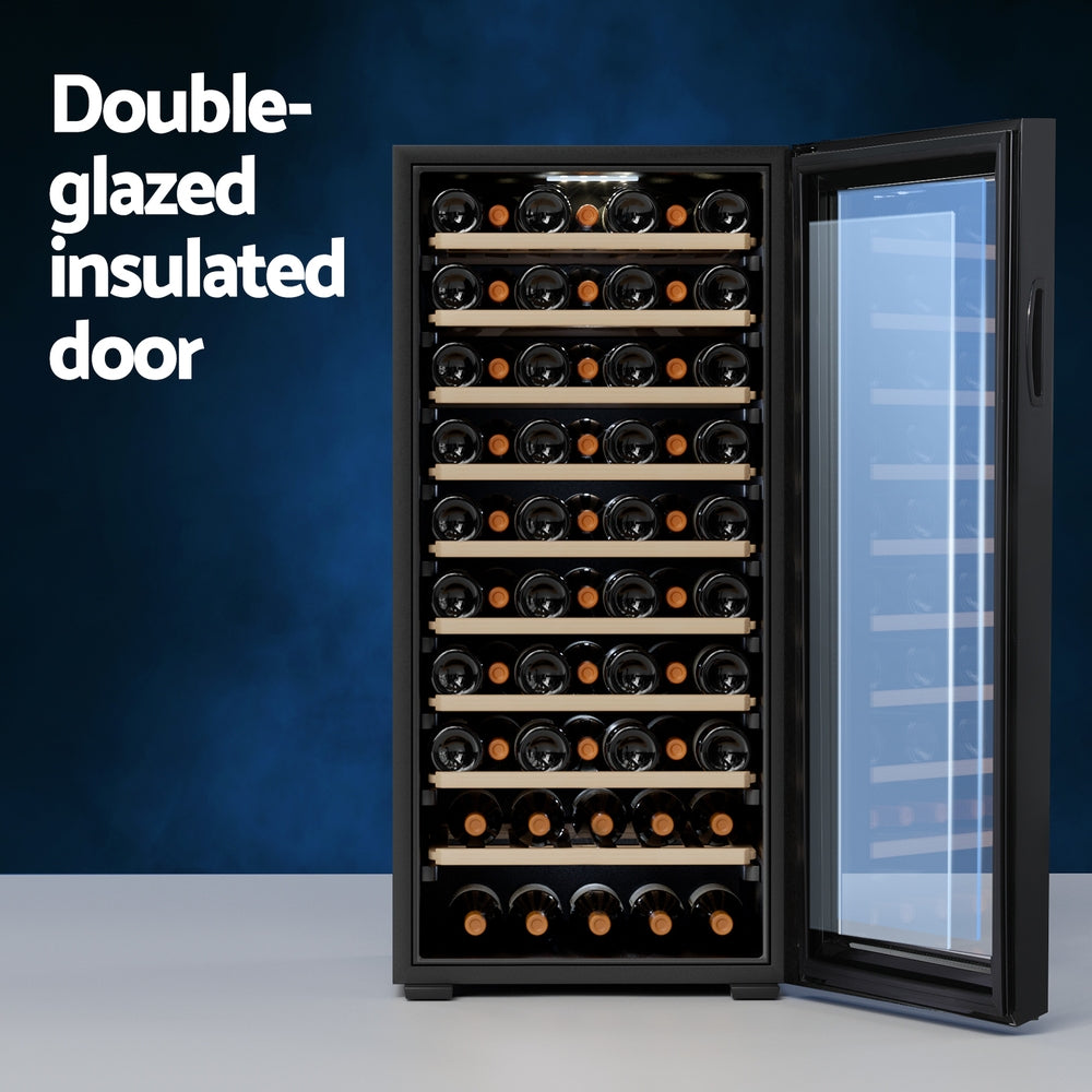 Devanti Wine Cooler Fridge 66 Bottles-Appliances > Appliances Others-PEROZ Accessories