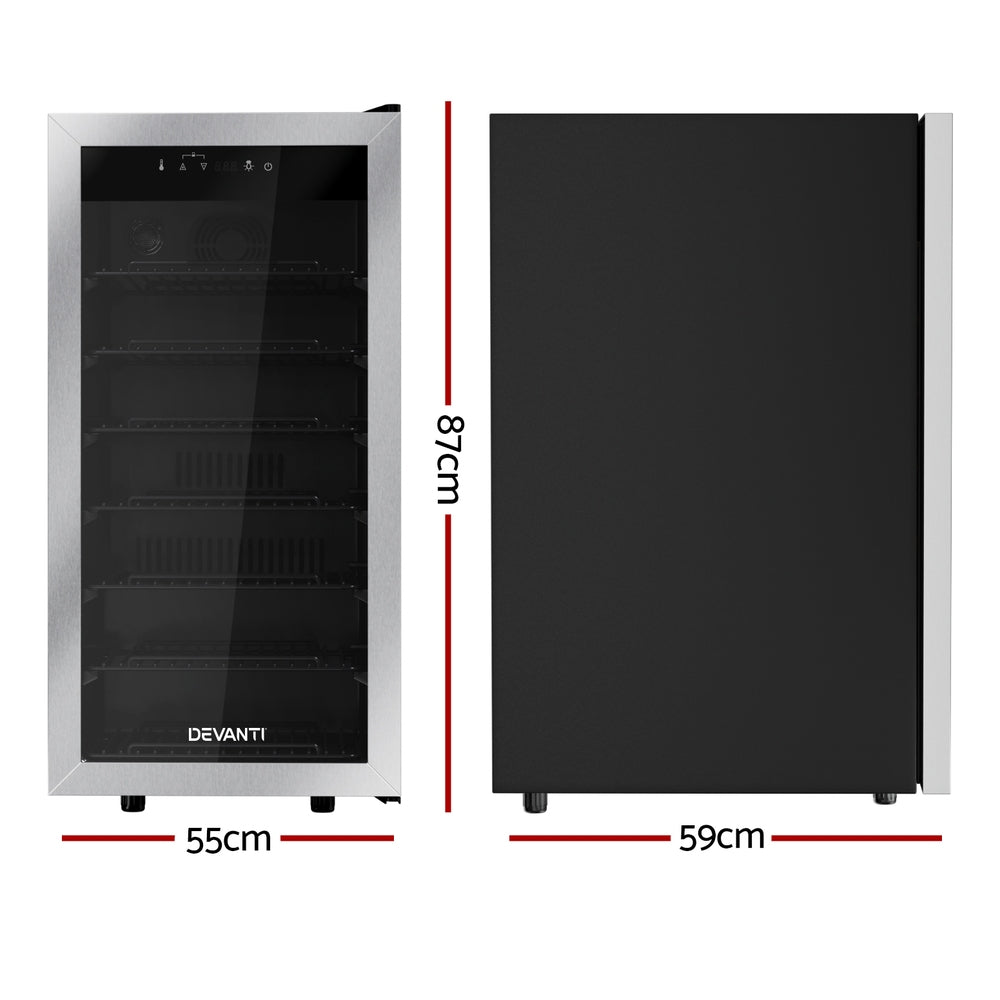 Devanti Wine Fridge Cooler 42 Bottles-Appliances > Fridges & Freezers > Wine Fridges-PEROZ Accessories