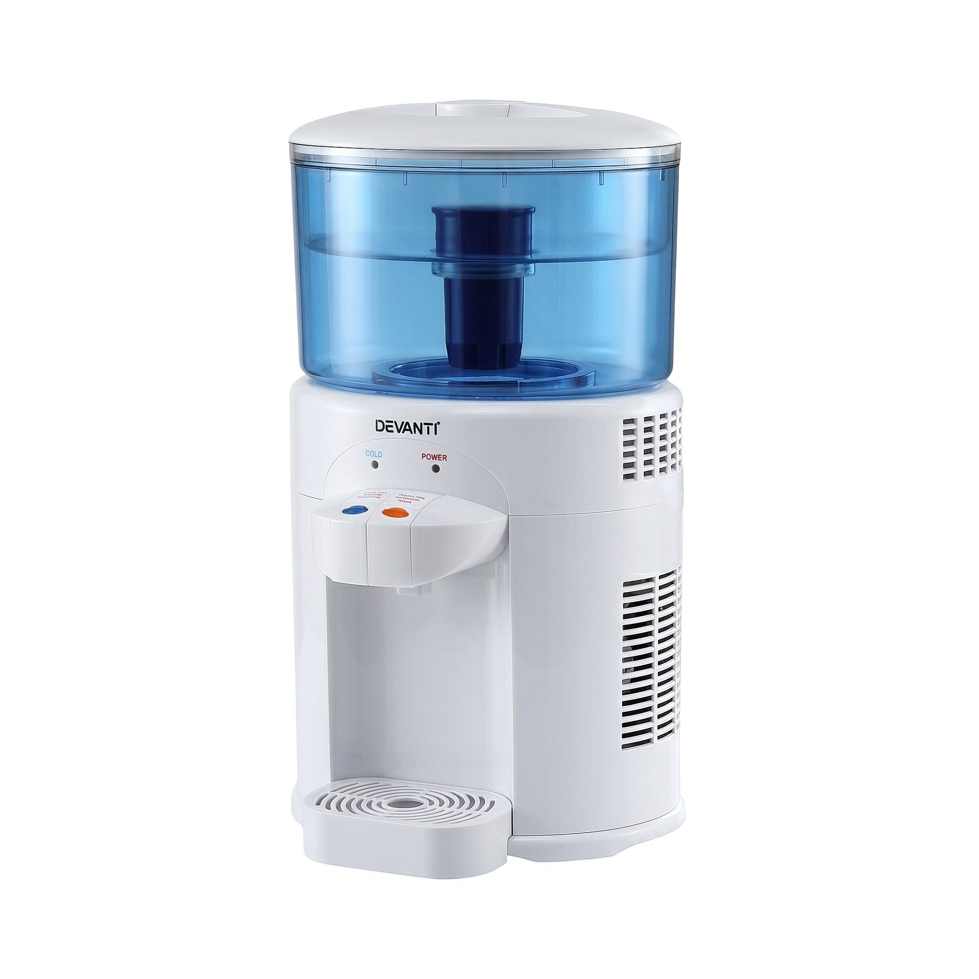 Devanti 5L Bench Top Water Cooler Dispenser with Filter 2 Taps Countertop Water Purifier-Appliances > Kitchen Appliances > Water Dispensers-PEROZ Accessories