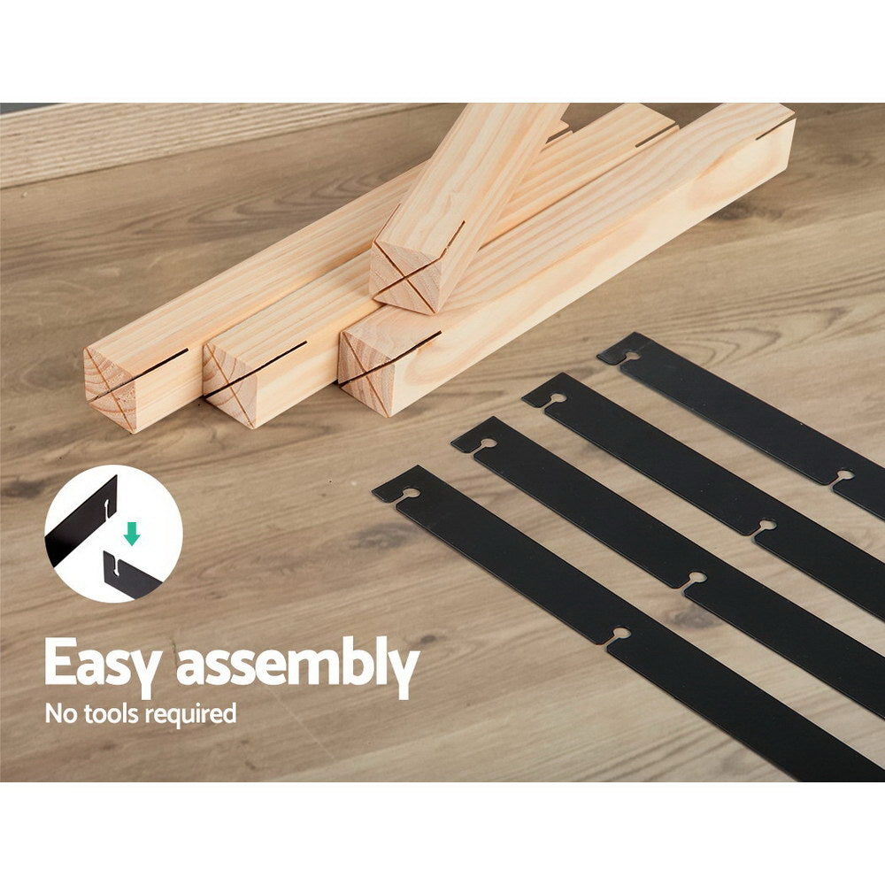 Artiss Wine Rack 12 Bottle-Home & Garden > Storage-PEROZ Accessories