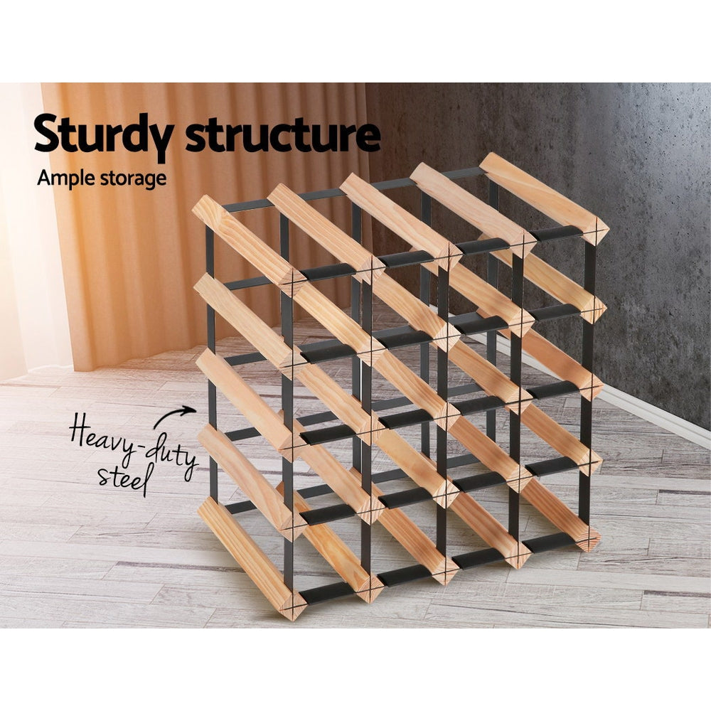 Artiss Wine Rack 20 Bottle-Home & Garden > Storage-PEROZ Accessories