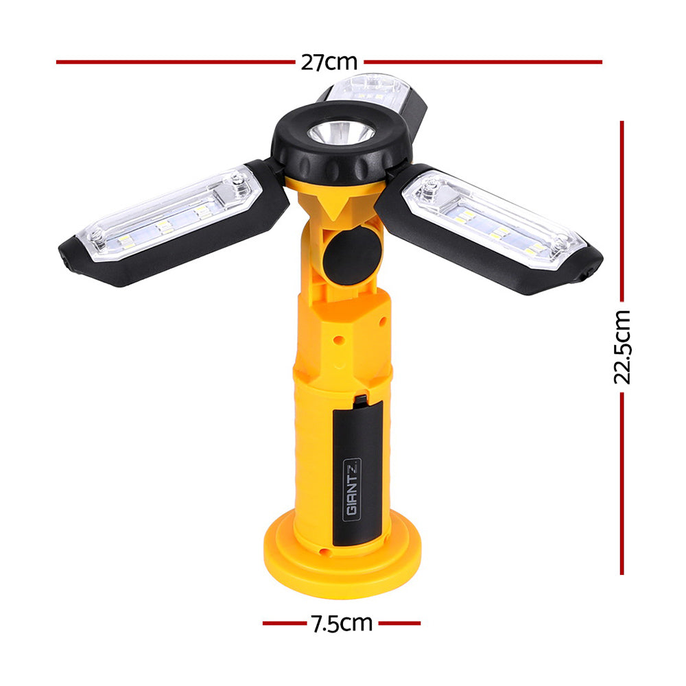 Giantz Work Light Rechargeable USB Cordless LED Lamp Hook Rotation Folding-Sports & Fitness > Exercise, Gym & Fitness > Treadmills-PEROZ Accessories