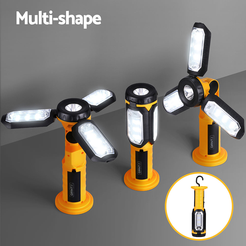 Giantz Work Light Rechargeable USB Cordless LED Lamp Hook Rotation Folding-Sports & Fitness > Exercise, Gym & Fitness > Treadmills-PEROZ Accessories