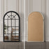 Oikiture Window Mirror Arched Wall Mirrors 76x51cm Black-Window Mirrors-PEROZ Accessories