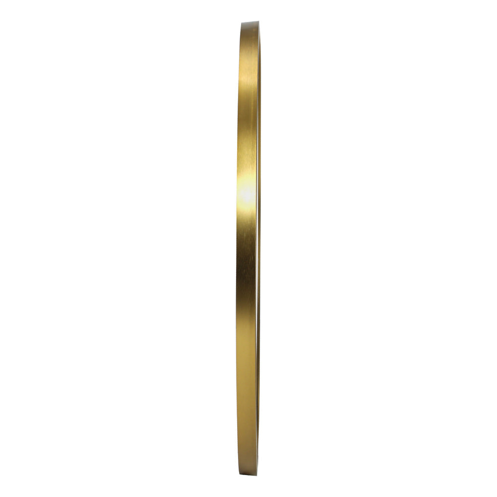 Oikiture 60cm Wall Mirror Round Gold-Wall Mirror-PEROZ Accessories