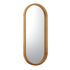 Oikiture Wall Mirrors Oval Wooden 76x31cm-Wall Mirrors-PEROZ Accessories